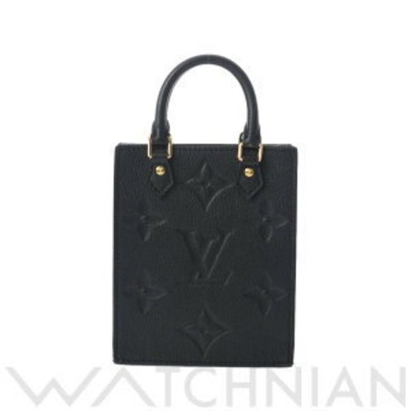 Louis Vuitton Empreinte Sac Plat Noir Black Leather Handbag Bag - Picture 1 of 9
